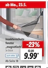 Insektenschutzfenster „magnetisch“ im aktuellen Prospekt bei Lidl in Neuberg, Hess