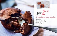 Picard Liergues - 2 moelleux au chocolat Promo 2 moelleux au chocolat dans le catalogue Picard "Un avant-goût de fêtes" à Liergues