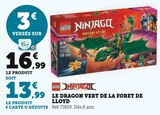 Ninjago Le Dragon Vert de la Forêt de Lloyd - LEGO en promo chez Super U Ninjago Le Dragon Vert de la Forêt de Lloyd - LEGO dans le catalogue Super U