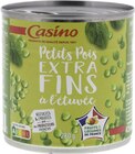 Petits Pois extra-fins à l’étuvée - CASINO à 0,99 € dans le catalogue Géant Casino