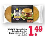 Brioche Burger Buns Angebote von EDEKA Herzstücke bei E center Wiesbaden für 1,49 €