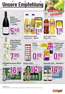 Coca Cola im Trinkgut Prospekt "Aktuelle Angebote" mit 8 Seiten (Ettlingen)