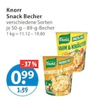 Snack Becher von Knorr im aktuellen V-Markt Prospekt für 0,99 €