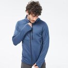 Fleecejacke Herren Wandern mit Kapuze - MH520 blau im DECATHLON Prospekt Fleecejacke Herren Wandern mit Kapuze - MH520 blau von im aktuellen DECATHLON Prospekt für 19,99 €