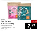Aktuelles One Katzen-Trockenahrung Angebot bei Konsum in Dresden ab 2,99 €