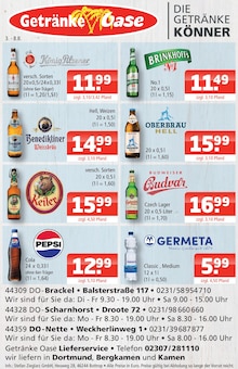 Mineralwasser im aktuellen Getränke Oase Prospekt (Dortmund) Mineralwasser im Getränke Oase Prospekt "Aktuelle Angebote" mit 1 Seiten (Dortmund)
