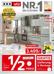 Küchenmöbel im XXXLutz Möbelhäuser Prospekt in Delmenhorst Aktueller XXXLutz Möbelhäuser Prospekt mit Küchenmöbel, "NR.1 BEI KÜCHEN", Seite 1