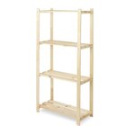Étagère garage pin massif 4 tablettes - H.130 x l.65 x P.30 cm - Cooke and Lewis en promo à 19,90 € chez Brico Dépôt Étagère garage pin massif 4 tablettes - H.130 x l.65 x P.30 cm - Cooke and Lewis dans le catalogue Brico Dépôt