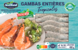 GAMBAS TROPICALES ENTIÈRES CRUES SURGELÉES - SANS MARQUE en promo chez Auchan Supermarché Vitry-sur-Seine à 4,90 €