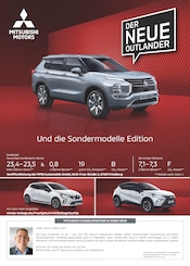 Aktueller Mitsubishi Werkstatt & Auto Prospekt in Wiesbaden und Umgebung, "Mitsubishi Angebote" mit 8 Seiten, 22.03.2025 - 19.04.2025