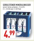 MINERALWASSER im Angebot bei Marktkauf in Ahlen MINERALWASSER Angebote von GEROLSTEINER bei Marktkauf Ahlen für 4,99 €