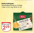 Aktuelle Melitta Angebote bei GLOBUS in Jena Aktuelles Kaffeepads Angebot bei GLOBUS in Jena ab 2,29 €