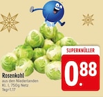 Rosenkohl im EDEKA Prospekt Rosenkohl im aktuellen EDEKA Prospekt für 0,88 €