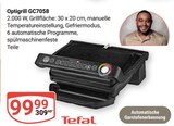 Optigrill GC7058 von Tefal für 99,99 € bei GLOBUS im Angebot Optigrill GC7058 von Tefal im aktuellen GLOBUS Prospekt