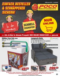 Möbel & Einrichtung Prospekt von POCO POCO Prospekt: EINFACH BESTELLEN & SCHNÄPPCHEN SICHERN!, 12 Seiten, 29.07.2022 - 14.08.2022