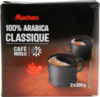 CAFÉ MOULU ARABICA 100% AUCHAN - AUCHAN - Auchan Supermarché à Clermont-Ferrand CAFÉ MOULU ARABICA 100% AUCHAN - AUCHAN en promo chez Auchan Supermarché Clermont-Ferrand à 7,28 €