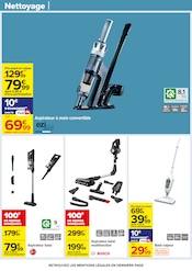Promos Aspirateur vapeur dans le catalogue "70 % D’ÉCONOMIES SUR UNE SÉLECTION DE PRODUITS D'HYGIÈNE" de Carrefour à la page 50
