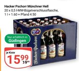 Münchner Hell von Hacker Pschorr für 15,99 € bei GLOBUS im Angebot Münchner Hell von Hacker Pschorr im aktuellen GLOBUS Prospekt