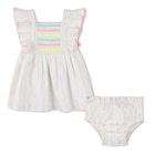 Ensemble Robe + Bloomer en coton - Billiblush en promo chez Aubert Ensemble Robe + Bloomer en coton - Billiblush dans le catalogue Aubert
