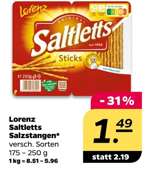 Saltletts Salzstangen