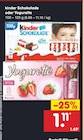 Schokolade oder Yogurette von Kinder für 1,11 € bei Netto Marken-Discount im Angebot Schokolade oder Yogurette von Kinder im aktuellen Netto Marken-Discount Prospekt