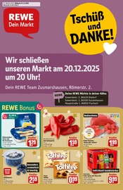 REWE Discounter Prospekt der aktuellen Woche mit 26 Seiten, gültig von 15.12.2025 bis 20.12.2025, in Zusmarshausen und Umgebung Aktueller REWE Discounter Prospekt in Zusmarshausen und Umgebung, "Dein Markt" mit 26 Seiten, 15.12.2025 - 20.12.2025