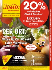 Aktueller Netto Marken-Discount Prospekt mit Gemüse, "20% auf frisches Obst und Gemüse", Seite 1