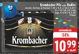 Pils oder Radler Angebote von Krombacher bei E center Kerpen für 10,99 €