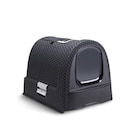 Promo Maison de toilette pour chat Curver anthracite à 34,99 € dans le catalogue Botanic à Semécourt