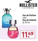 Eau de Parfum oder Eau de Toilette von Hollister im aktuellen Rossmann Prospekt für 11,49 €