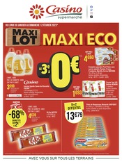 Prospectus Casino Supermarchés à Épinal, "Maxi lot, maxi éco", 20 pages de promos valables du 30/01/2023 au 12/02/2023