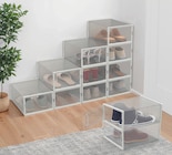 Lot de 12 boîtes à chaussures empilables - Bazarland à Amiens Lot de 12 boîtes à chaussures empilables en promo chez Bazarland Amiens à 24,99 €