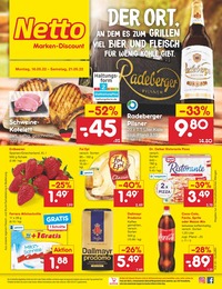 Netto Marken-Discount Prospekt für Großbothen mit 45 Seiten Netto Marken-Discount Prospekt für Großbothen: "DER ORT, AN DEM ES ZUM GRILLEN VIEL BIER UND FLEISCH FÜR WENIG KOHLE GIBT.", 45 Seiten, 16.05.2022 - 21.05.2022
