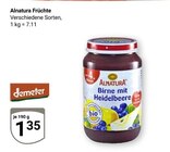 Birne mit Heidelbeere im Angebot bei GLOBUS in Kerpen Birne mit Heidelbeere Angebote von Alnatura bei GLOBUS Kerpen für 1,35 €