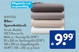 Aktuelle Spannbettlaken Angebote bei ALDI SÜD in Düsseldorf Aktuelles Biber-Spannbetttuch Angebot bei ALDI SÜD in Düsseldorf ab 9,99 €