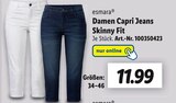Damen Capri Jeans Skinny Fit für 11,99 € bei Lidl im Angebot Damen Capri Jeans Skinny Fit im aktuellen Lidl Prospekt