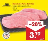 Bayerische Puten-Schnitzel im Angebot bei Netto Marken-Discount in Freiburg Bayerische Puten-Schnitzel Angebote von Gut Ponholz bei Netto Marken-Discount Freiburg für 3,79 €