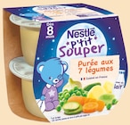 P'tit Souper Purée aux 7 légumes dès 8 mois - NESTLÉ en promo chez Intermarché Hyper P'tit Souper Purée aux 7 légumes dès 8 mois - NESTLÉ dans le catalogue Intermarché Hyper