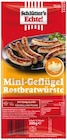 Mini-Geflügel Rostbratwürste im Angebot bei REWE in Weinheim Mini-Geflügel Rostbratwürste Angebote von Schlütter's Echte bei REWE Weinheim für 2,99 €
