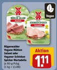 Vegane Mühlen Salami Klassisch im Angebot bei REWE in Neuwied Vegane Mühlen Salami Klassisch Angebote von Rügenwalder bei REWE Neuwied für 1,11 €
