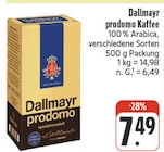 prodomo Kaffee Angebote von Dallmayr bei nah und gut Würzburg für 7,49 €
