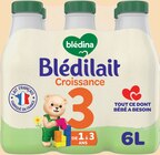 Blédilait Croissance 3 Dès 12 Mois - Blédina en promo chez Intermarché Hyper Blédilait Croissance 3 Dès 12 Mois - Blédina dans le catalogue Intermarché Hyper