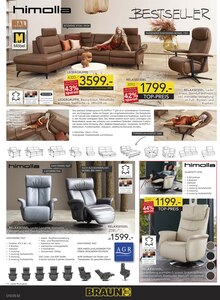 Sitzmöbel im BRAUN Möbel-Center Prospekt "Gröööößter Sale des Jahres" mit 14 Seiten (Freiburg (Breisgau))