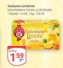 Ländertee Angebote von Teekanne bei GLOBUS Rostock für 1,59 €
