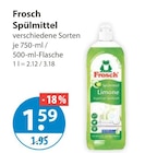 Spülmittel Limone Angebote von Frosch bei V-Markt München für 1,59 €