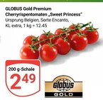 Cherryrispentomaten „Sweet Princess“ im Angebot bei GLOBUS in Neunkirchen Cherryrispentomaten „Sweet Princess“ Angebote von GLOBUS Gold Premium bei GLOBUS Neunkirchen für 2,49 €