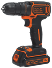 PERCEUSE SANS FIL 18V AVEC 2 BATTERIES LITHIUM 1,5 AH - BLACK + DECKER en promo chez Super U PERCEUSE SANS FIL 18V AVEC 2 BATTERIES LITHIUM 1,5 AH - BLACK + DECKER dans le catalogue Super U