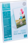 PORTE-VISUEL INCLINÉ A4 CRISTAL - Exacompta en promo chez Bureau Vallée PORTE-VISUEL INCLINÉ A4 CRISTAL - Exacompta dans le catalogue Bureau Vallée