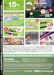 Aktueller hofmeister Prospekt mit Gartendeko, "SAISONERÖFFNUNG", Seite 20