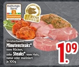 Minutensteaks im EDEKA Prospekt Minutensteaks von Strohschwein im aktuellen EDEKA Prospekt für 1,09 €